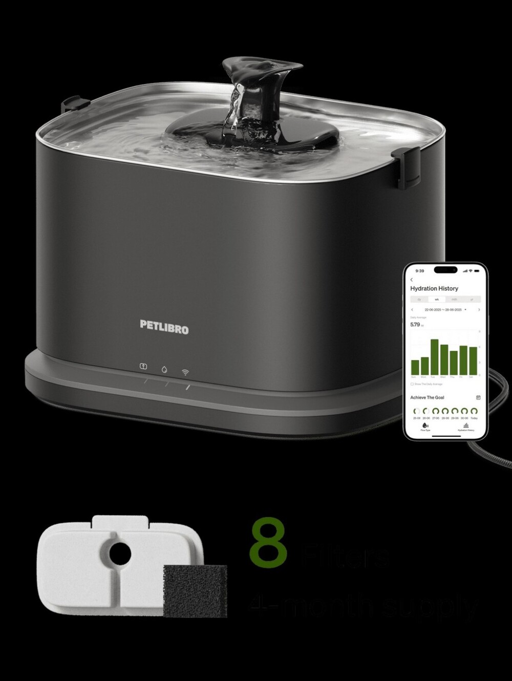 PetLibro Dockstream 2 Smart Cordless Fountain